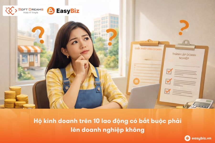Hộ kinh doanh trên 10 lao động có bắt buộc phải lên doanh nghiệp không