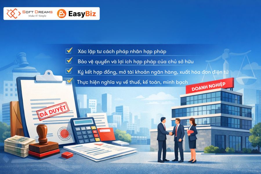 Hoàn tất thủ tục đăng ký thành lập doanh nghiệp mang lại nhiều lợi ích